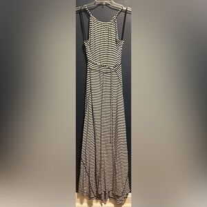 Striped Black and White Women's Dress